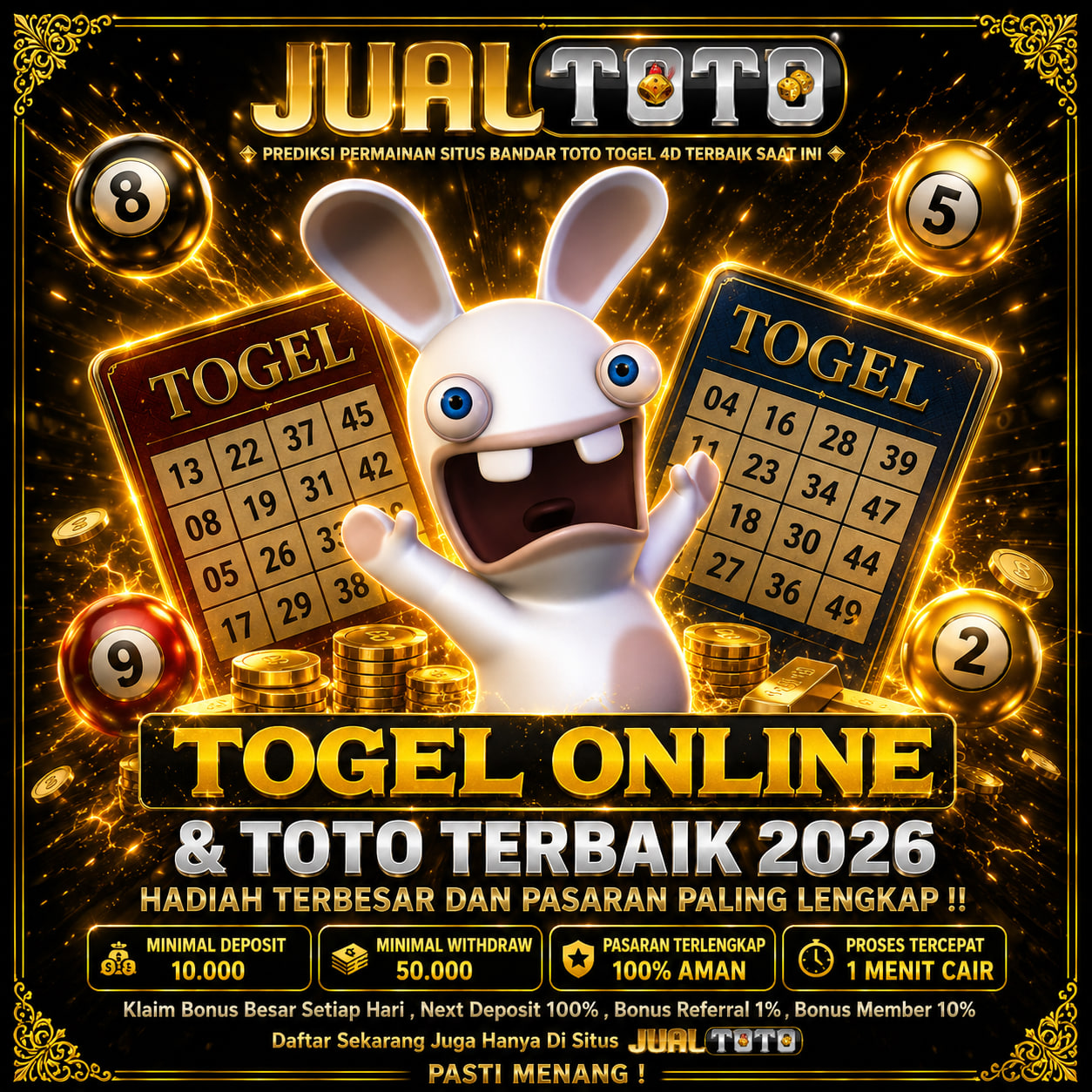 JUALTOTO : Prediksi Permainan Situs Bandar Toto Togel 4D Terbaik Saat Ini