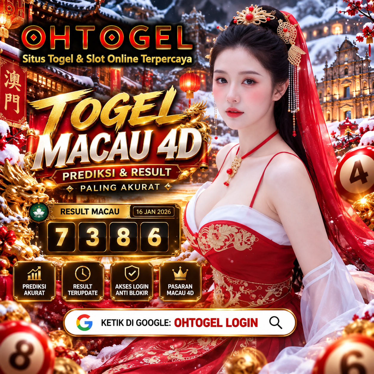 OHTOGEL >> Akses Login Bandar Togel Macau 4D Dengan Prediksi Result Paling Akurat