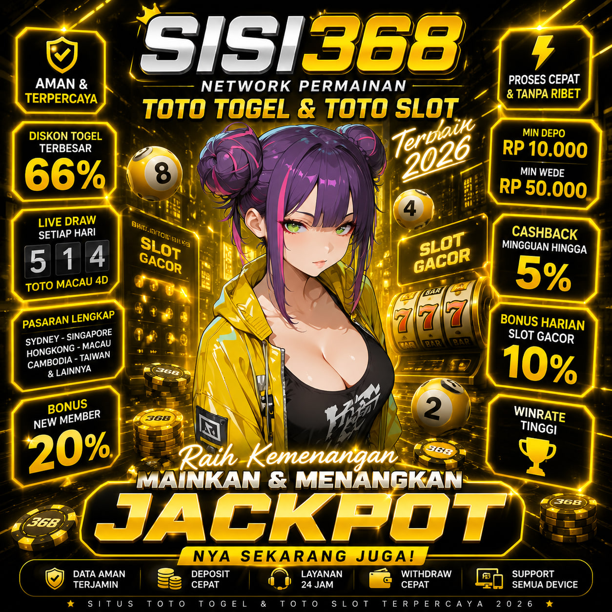 SISI368 | Network Permainan Toto Togel & Toto Slot Terbaik 2026